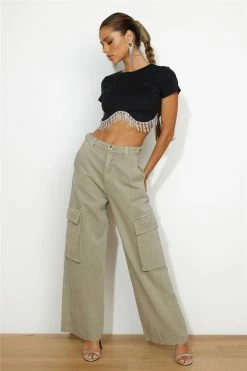 Hello Molly Own The Show Pants Khaki