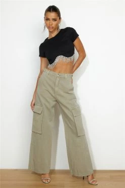Hello Molly Own The Show Pants Khaki