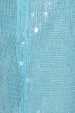 RUNAWAY The Sequin Pant Aqua Pants