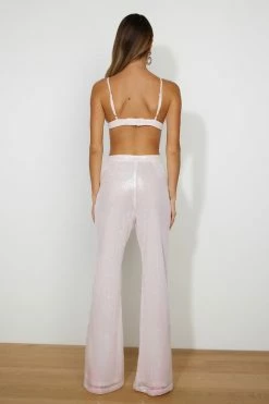 RUNAWAY The Sequin Pant Pink Pants