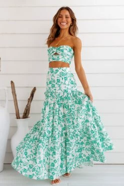 Skirts RUNAWAY Ayla Maxi Skirt Green
