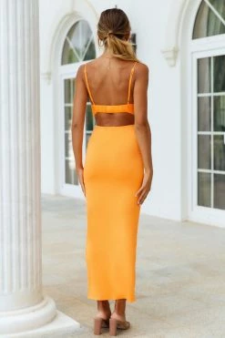 Hello Molly Sets & Co-ords Teenage Fever Bralet Orange