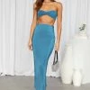 Hello Molly Balancing Act Maxi Skirt Blue