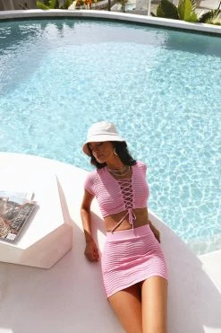 RUNAWAY Cedric Mini Skirt Bubblegum Skirts