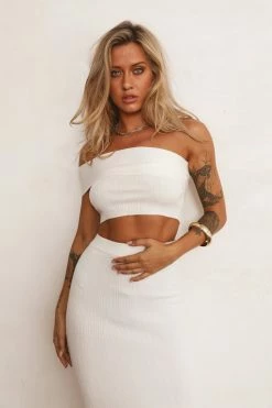 Hello Molly Sets & Co-ords See It Coming Crop White