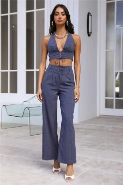 Hello Molly Everlasting Crop Blue Sets & Co-ords