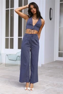 Hello Molly Everlasting Crop Blue Sets & Co-ords