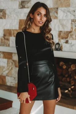 Hello Molly Low Profile Skirt Black