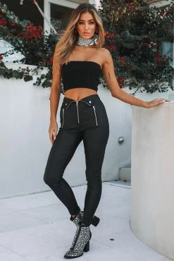 Hello Molly Going South Pants Black