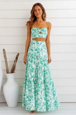 Skirts RUNAWAY Ayla Maxi Skirt Green