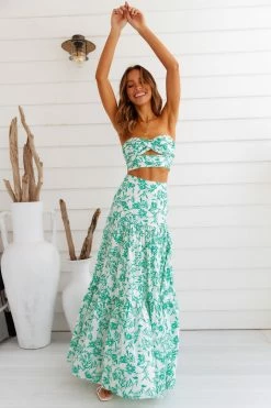 Skirts RUNAWAY Ayla Maxi Skirt Green