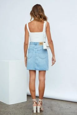 RIDERS BY LEE 80's Girlfriend Skirt Sky Stonewash Skirts