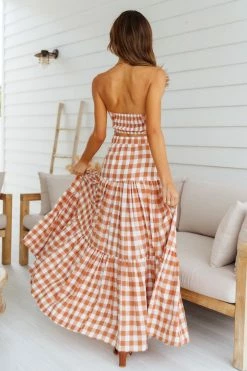 Sets & Co-ords RUNAWAY Ayla Crop Top Tan