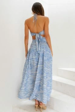 Hello Molly Boldest Move Maxi Skirt Blue Skirts