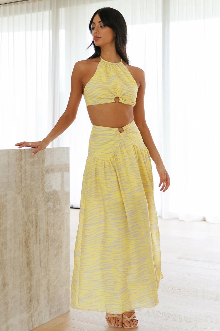 Coupon π₯° Hello Molly Boldest Move Maxi π Skirt Yellow βοΈ 5 Hello Molly Boldest Move Maxi Skirt Yellow