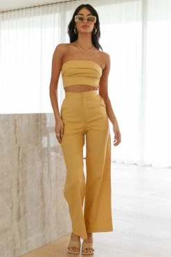 Hello Molly First Move Crop Brown Sets & Co-ords