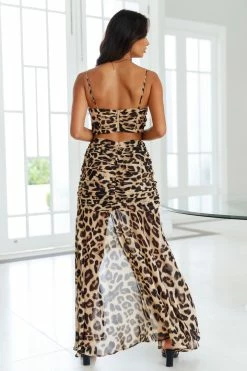 Skirts RUNAWAY Acadia Maxi Skirt Leopard