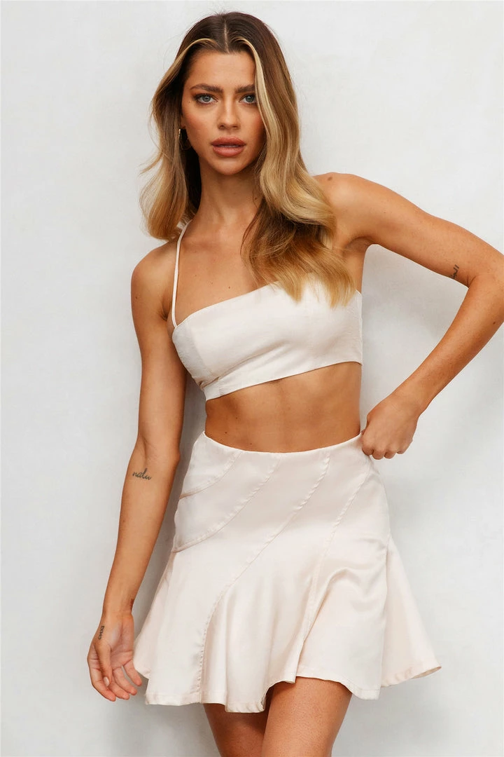 New π Hello Molly Sets & Co-ords Britney Babe Crop Champagne π 5 Hello Molly Sets & Co-ords Britney Babe Crop Champagne