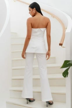 RUNAWAY Pedro Pants White