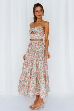 Hello Molly Skirts So Particular Maxi Skirt Red