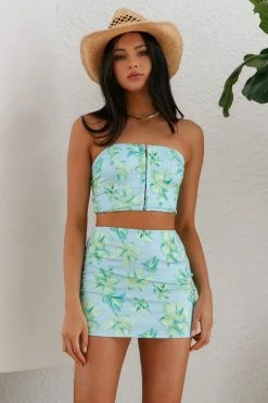 Hello Molly Perfect Execution Crop Blue