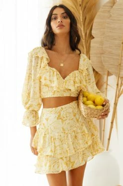 Discount π Hello Molly Always Sunny Side Up Crop Floral Sets & Co-ords π 14 Hello Molly Always Sunny Side Up Crop Floral Sets & Co-ords