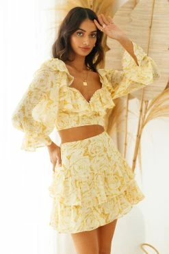 Hello Molly Always Sunny Side Up Skirt Floral Skirts