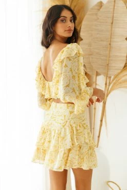 Hello Molly Always Sunny Side Up Skirt Floral Skirts