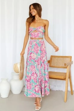 Hello Molly So Particular Maxi Skirt Multi