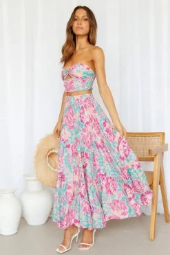 Hello Molly So Particular Maxi Skirt Multi