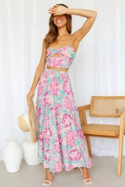 Hello Molly So Particular Maxi Skirt Multi