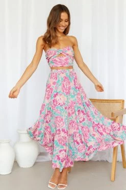 Hello Molly So Particular Maxi Skirt Multi