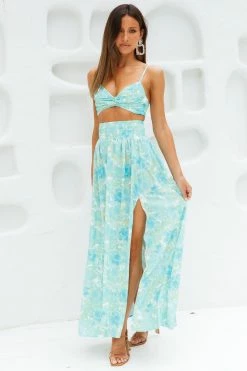 Hello Molly Laureno Maxi Skirt Blue