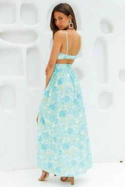 Hello Molly Sets & Co-ords Laureno Crop Blue