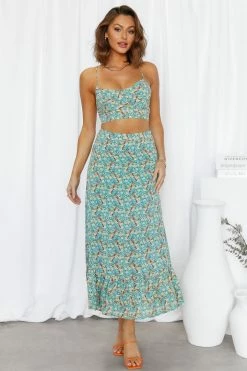 Hello Molly Floral Fleur Maxi Skirt Floral