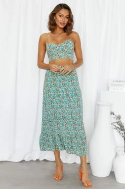 Hello Molly Floral Fleur Maxi Skirt Floral