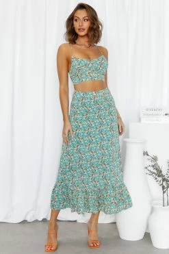 Hello Molly Floral Fleur Maxi Skirt Floral