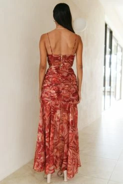 Skirts RUNAWAY Capricorn Maxi Skirt Rust