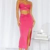Hello Molly Spicy Maxi Skirt Hot Pink Skirts