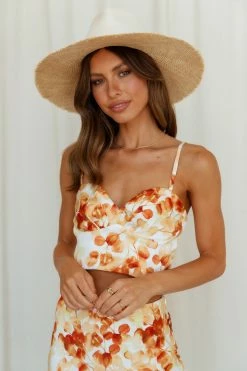 Hello Molly Looking So Fine Crop Orange Sets & Co-ords