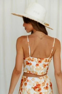 Hello Molly Looking So Fine Crop Orange Sets & Co-ords