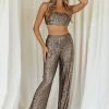 HELLO MOLLY Shimmer Life Pants Black Sequin