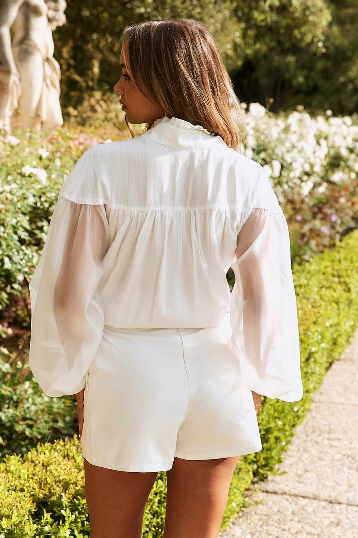 Best deal π HELLO MOLLY Je Vous Aime Shorts White π₯° 7 HELLO MOLLY Je Vous Aime Shorts White