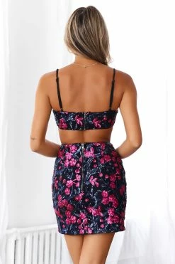 Wholesale π₯° HELLO MOLLY Wantin You Sequin π Skirt Floral π 27 HELLO MOLLY Wantin You Sequin Skirt Floral