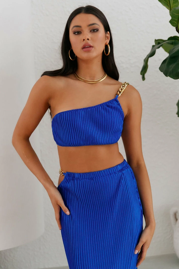 Wholesale π Hello Molly Make Me Feel Crop Blue π€© 4 Hello Molly Make Me Feel Crop Blue