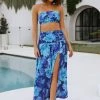 Hello Molly Skirts Lessons Of Love Maxi Skirt Blue