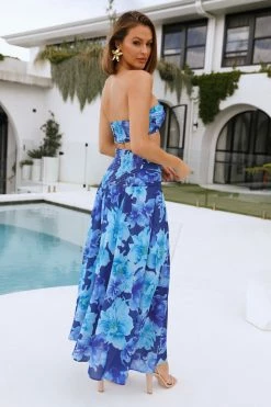 Hello Molly Lessons Of Love Crop Blue Sets & Co-ords