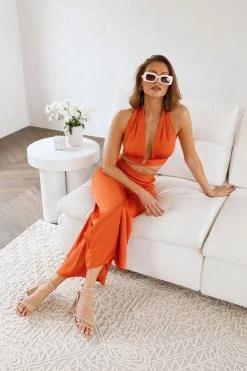 Hello Molly Tinted Glasses Set Orange Pants