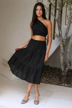 Hello Molly Skirts Stay On My Mind Set Black