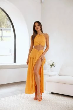 Hello Molly Sets & Co-ords Sunlight Moments Crop Yellow